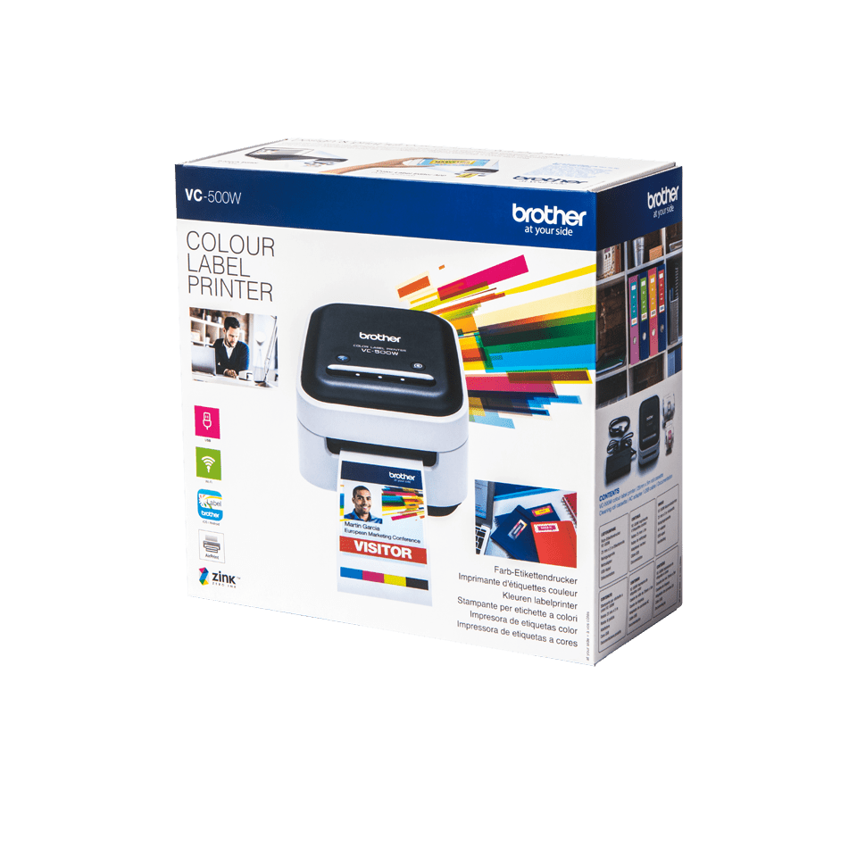 VC-500W Stampante di etichette a colori con Wi-Fi 4